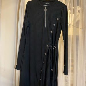 ChicMe black asymmetrical long sweater